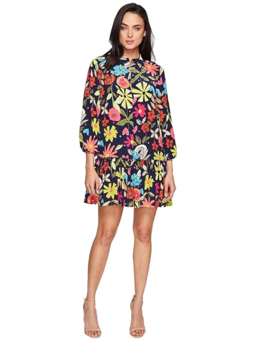Trina Turk Corozone Floral Silk Dress XS NWOT